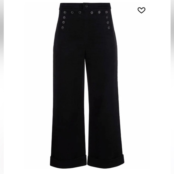 Tory Burch Moleskin Sailor Trousers - Picture 1 of 7